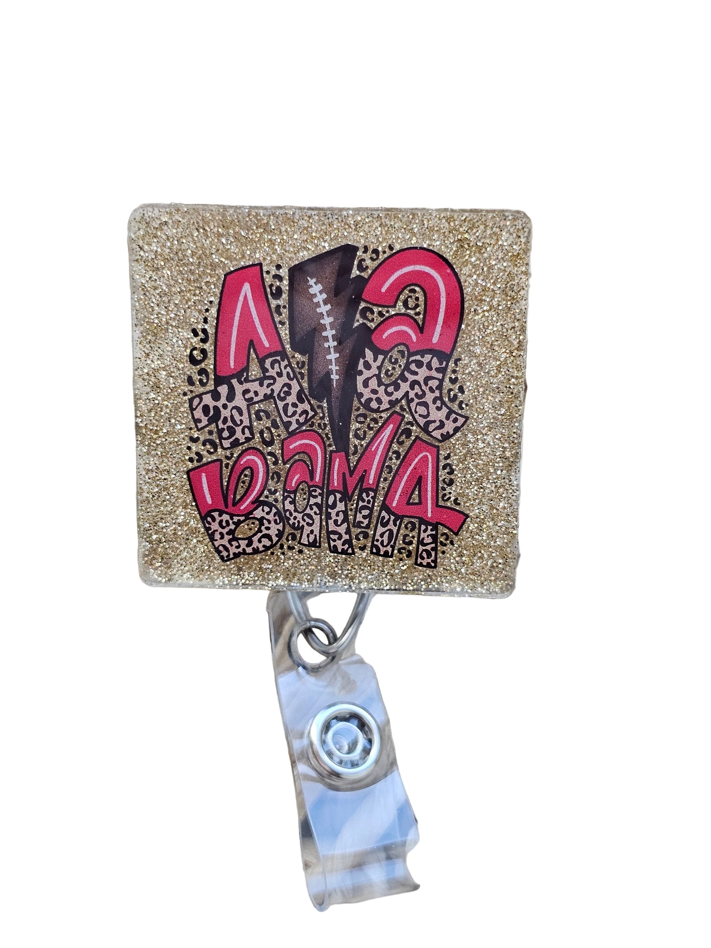 Alabama badge reel/football badge reel