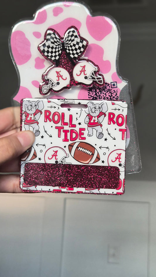 Alabama roll tide badge buddy set
