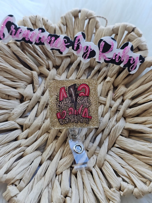 Alabama badge reel/football badge reel
